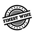 Finest Wine rubber stamp