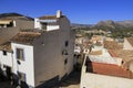 Wonderful view of Finestrat town and mountains in the background