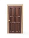 Finewood door Royalty Free Stock Photo