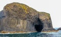 Fingal`s Cave, Isle of Staffa, an island of the Inner Hebrides,western Scotland. Most famous sea cave in the world Royalty Free Stock Photo