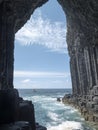 Fingal`s cave in Scotland Royalty Free Stock Photo