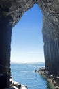 fingals cave outlook staffa island scotland Royalty Free Stock Photo