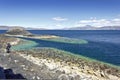 fingals cave staffa island scotland people Royalty Free Stock Photo