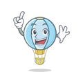 Finger air balloon character cartoon