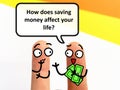 Finger Art about Finances