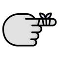 Finger Bandage Isolated Vector icon which can be easily modified or edit
