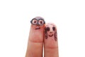 Finger face Royalty Free Stock Photo