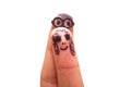 Finger face Royalty Free Stock Photo