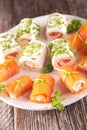 Finger food, canape Royalty Free Stock Photo