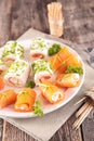 Finger food, canape Royalty Free Stock Photo