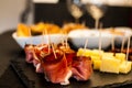 Finger food for evening aperitif Royalty Free Stock Photo