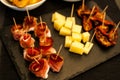 Finger food for evening aperitif Royalty Free Stock Photo