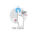 Finger Gesture Touch Screen Sign Icon
