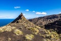 The finger of god, rock formation on the coast of Agaete, Roque Guayedra, Gran Canaria, Spain Royalty Free Stock Photo