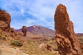 Finger Of God rock at volcano Teide in Tenerife island - Canary Royalty Free Stock Photo