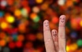 Finger hug Royalty Free Stock Photo