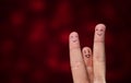 Finger hug Royalty Free Stock Photo