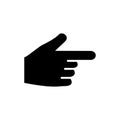 Finger icon, pointer signage trendy Royalty Free Stock Photo