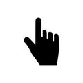 Finger icon, pointer signage trendy Royalty Free Stock Photo