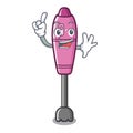 Finger immersion blender in the cartoon shape