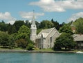 Finger Lakes Region: Lake Front Church and Steepl