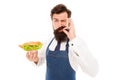 Finger licking good. Bearded man enjoy food taste. Cook chef taste cooked dish. Taste testing. Meals that cater to every Royalty Free Stock Photo