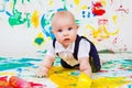 Finger painting Royalty Free Stock Photo