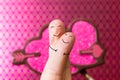 Finger people love Royalty Free Stock Photo