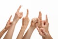 Finger pointing Royalty Free Stock Photo