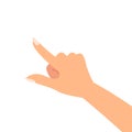 Finger pointing female Woman`s hand Royalty Free Stock Photo