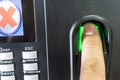 Finger print scan for enter security Royalty Free Stock Photo