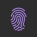 Finger print vector icon