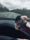 Finger puppet takes the road