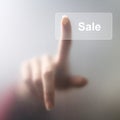 Finger push sale button