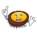 Finger sea urchin mascot cartoon Royalty Free Stock Photo