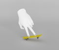 Finger skate concept Royalty Free Stock Photo