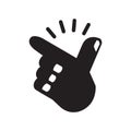 Finger Snapping icon, vector illustration