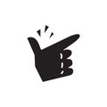 Finger Snapping icon, vector illustration