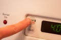 Finger To Timer Button
