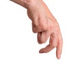 Finger walking gesture, step by step journey. Two way sign, . Success symbol, growth and