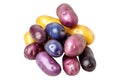 Fingerling potatoes isolated on a white background Royalty Free Stock Photo
