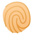 Fingermark fingerprint single isolated icon with smooth style
