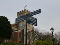 A Metal Fingerpost Sign in Twickenham Middlesex England