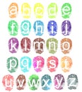 Fingerprint alphabet