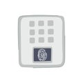 fingerprint biometric security device cartoon vector illustration
