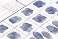 Fingerprint card Royalty Free Stock Photo