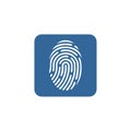 Fingerprint icon vector design symbol Royalty Free Stock Photo
