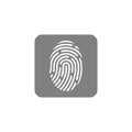 Fingerprint icon vector design symbol Royalty Free Stock Photo