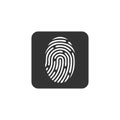 Fingerprint icon vector design symbol Royalty Free Stock Photo