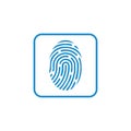 Fingerprint icon vector design symbol Royalty Free Stock Photo